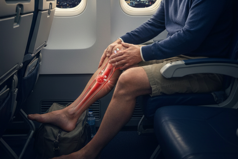 Trombose e a síndrome da classe econômica: Proteja suas pernas em viagens longas